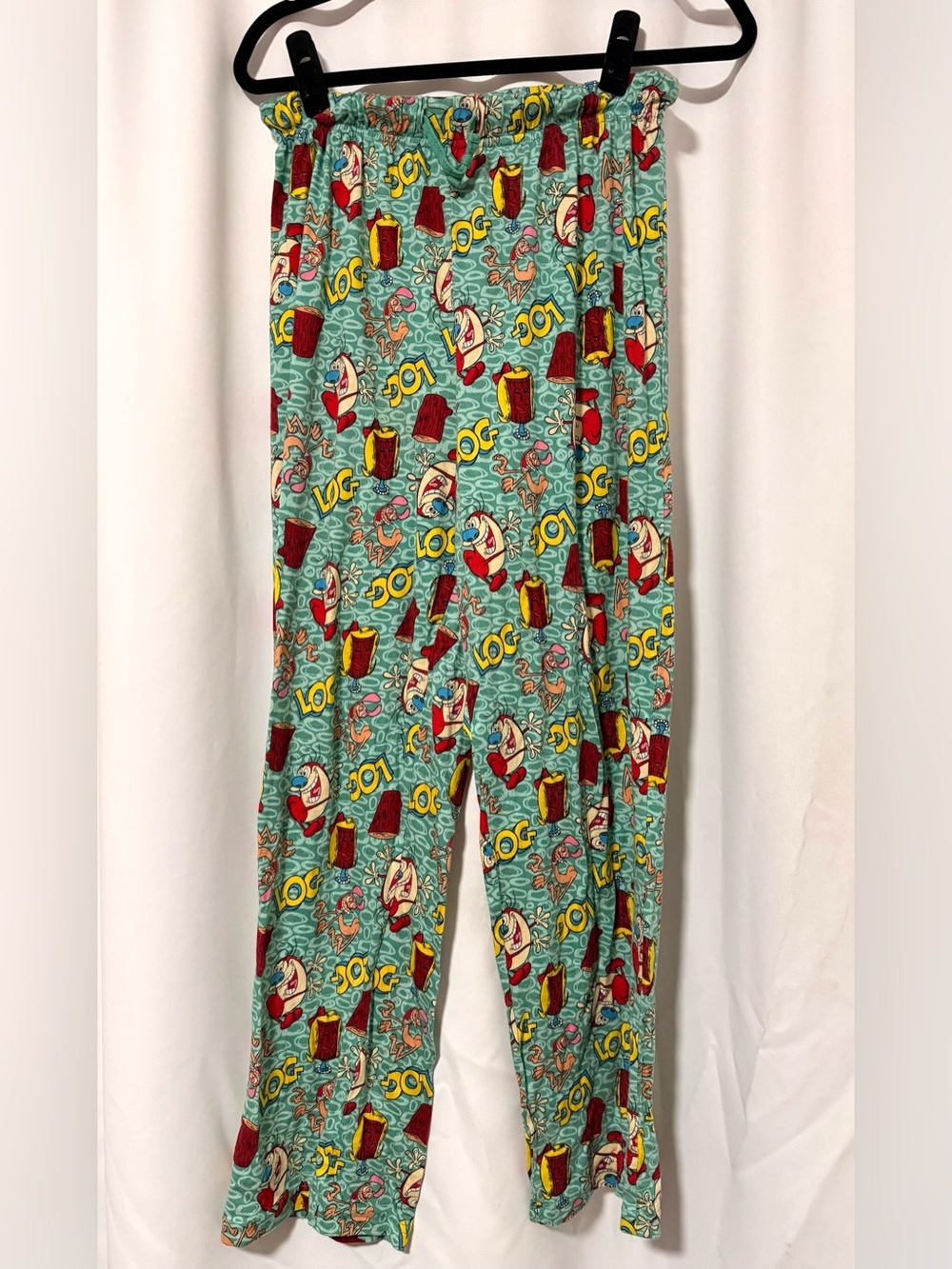 Ren & Stimpy Nickelodeon Pajama Lounge Pants Medium 100% Cotton